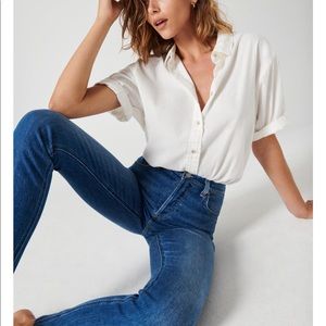 Stylish 100% cotton button down top